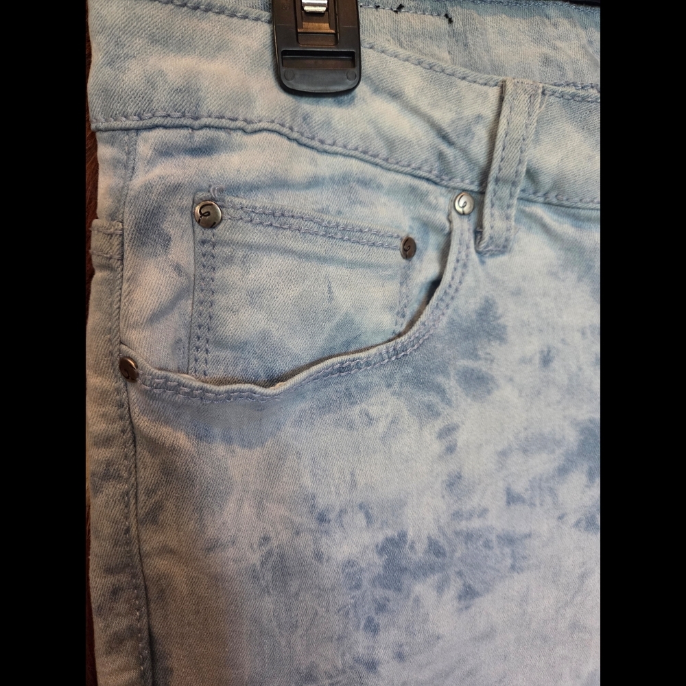 Earl Jeans Blue Skinny Jeans with Unique Acid Wash - Picture 3 of 7